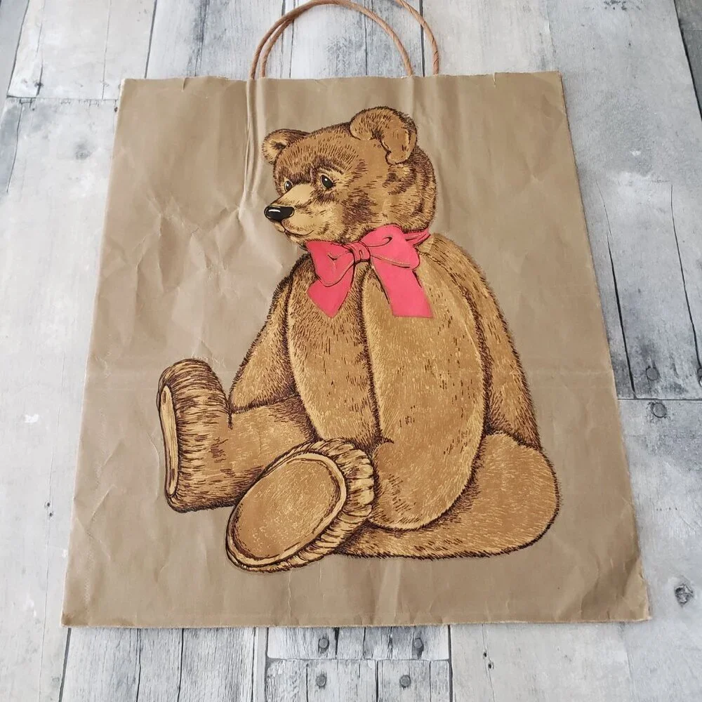 Vintage Gordon Fraser Teddy Bear large Gift Bags Paper (3)